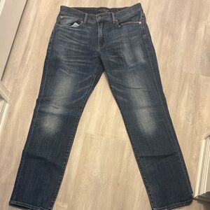 Lucky Brand Men's Dark Blue Straight Jeans